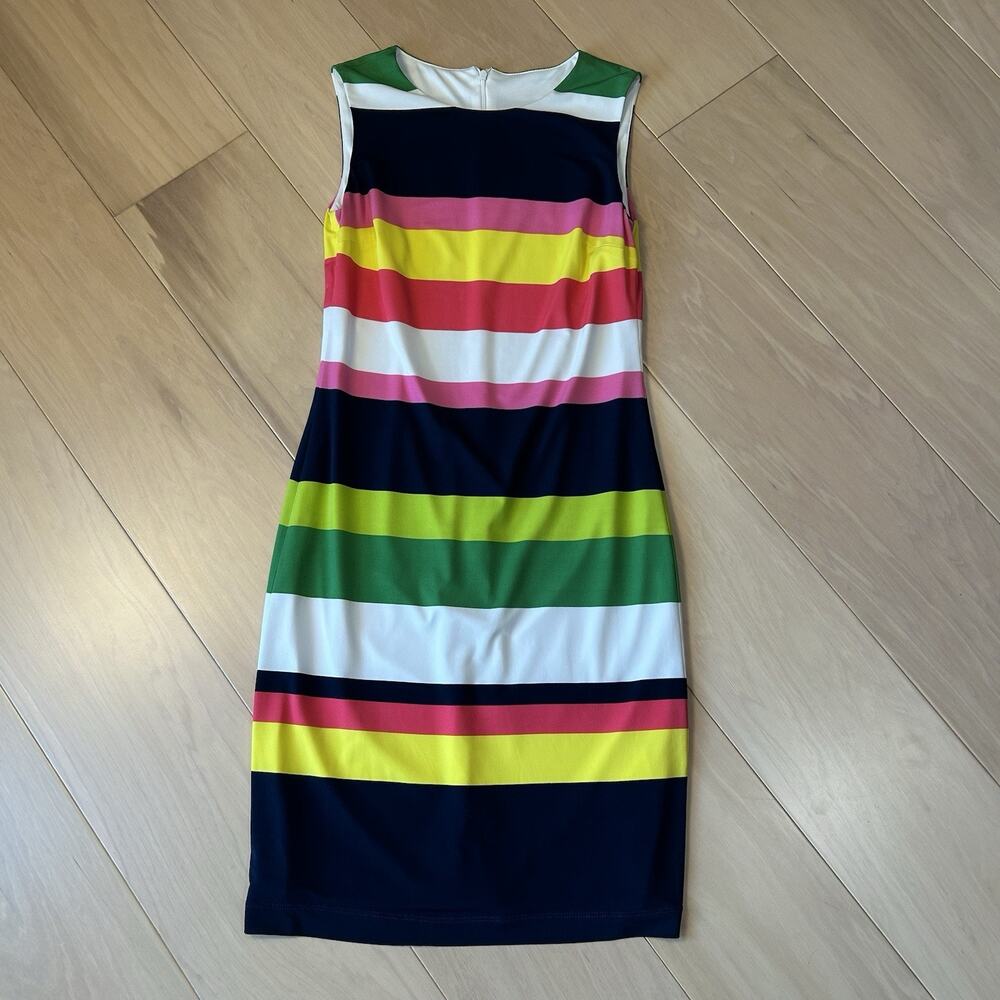 Frank Lyman Design Striped Dress Sleeveless Women’s 2